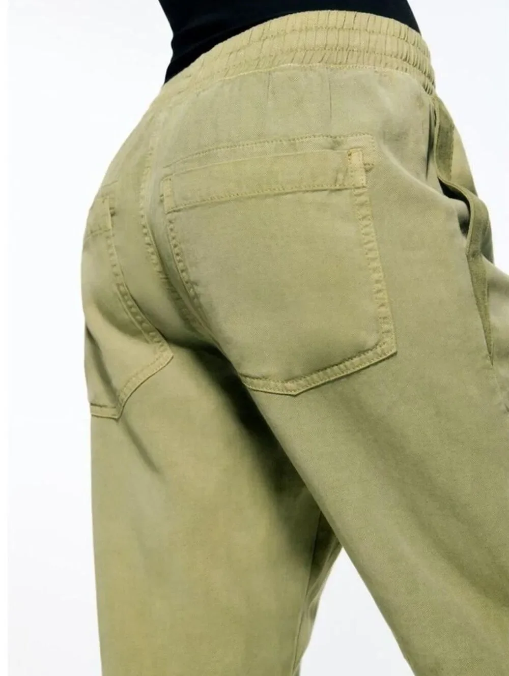ZARA Lyocell-Linen Blend Pants (S)